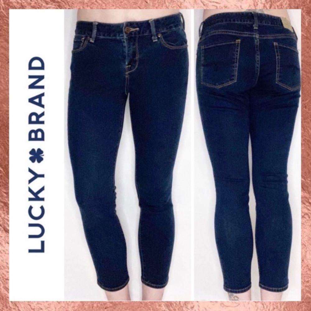 Lucky Brand Dark Wash Leyla Capri Denim Jeans 6 28